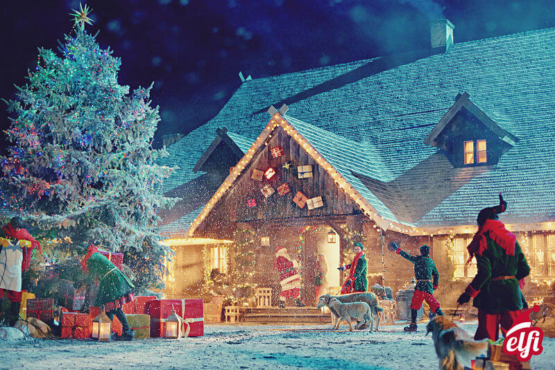 Vertreter des Weihnachtsmannes