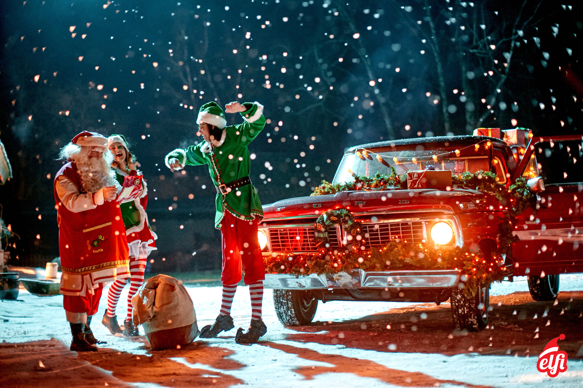 Schöne Weihnachtsmann Geschenke